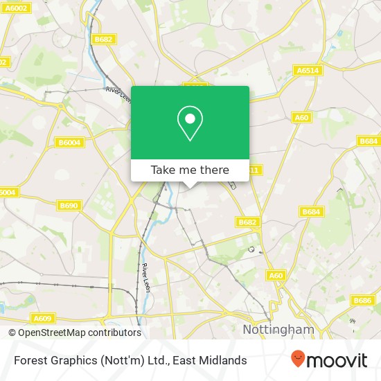 Forest Graphics (Nott'm) Ltd. map