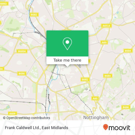 Frank Caldwell Ltd. map