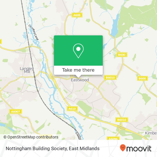 Nottingham Building Society map