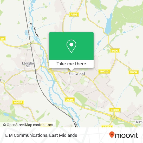 E M Communications map