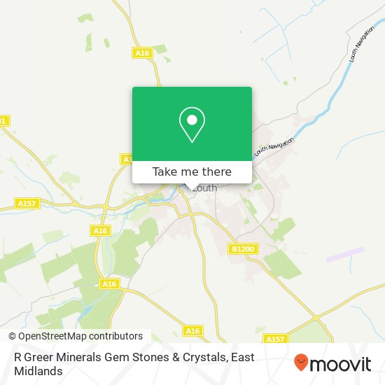 R Greer Minerals Gem Stones & Crystals map