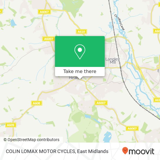 COLIN LOMAX MOTOR CYCLES map