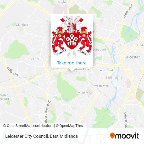 Leicester City Council map