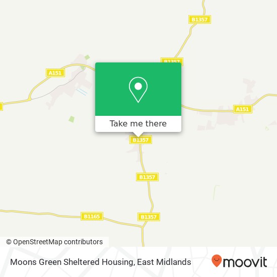 Moons Green Sheltered Housing map