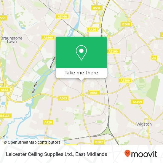 Leicester Ceiling Supplies Ltd. map