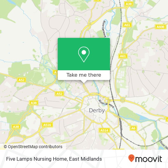 Five Lamps Nursing Home map