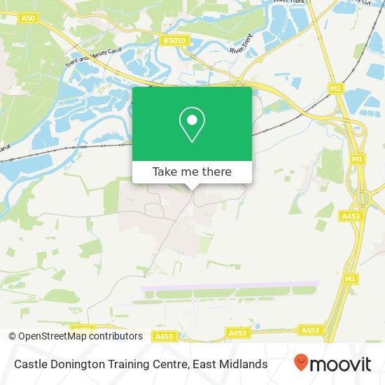 Castle Donington Training Centre map