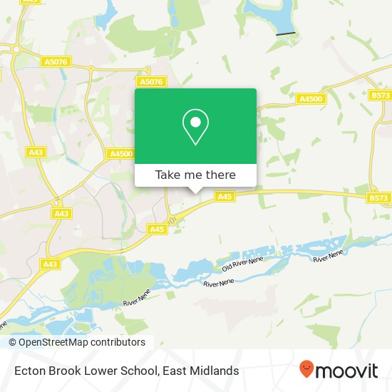 Ecton Brook Lower School map