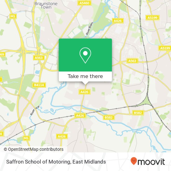 Saffron School of Motoring map