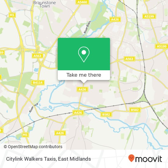 Citylink Walkers Taxis map