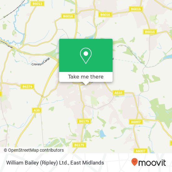 William Bailey (Ripley) Ltd. map