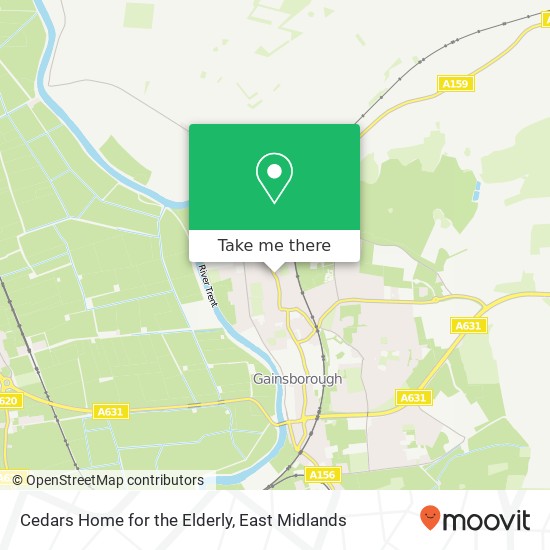 Cedars Home for the Elderly map