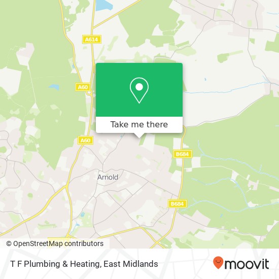 T F Plumbing & Heating map