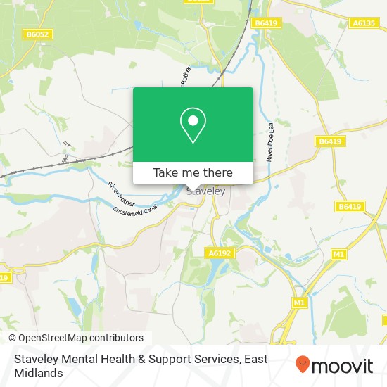 Staveley Mental Health & Support Services map