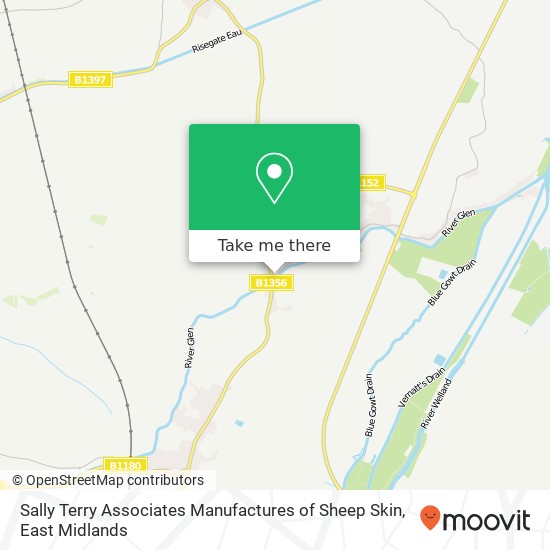 Sally Terry Associates Manufactures of Sheep Skin map