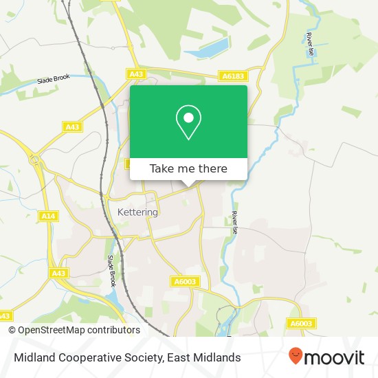 Midland Cooperative Society map