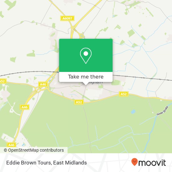 Eddie Brown Tours map