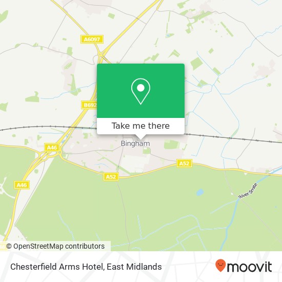 Chesterfield Arms Hotel map