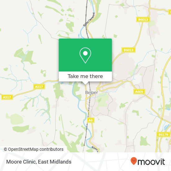 Moore Clinic map
