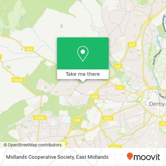 Midlands Cooperative Society map