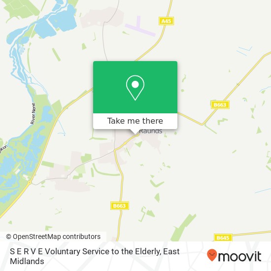 S E R V E Voluntary Service to the Elderly map