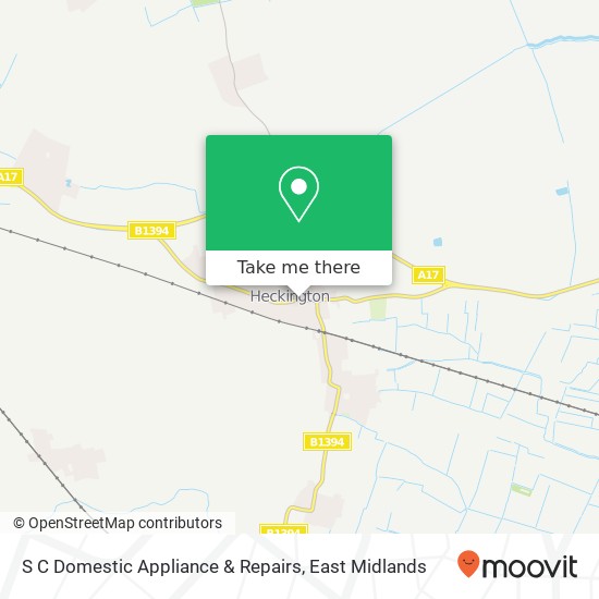 S C Domestic Appliance & Repairs map