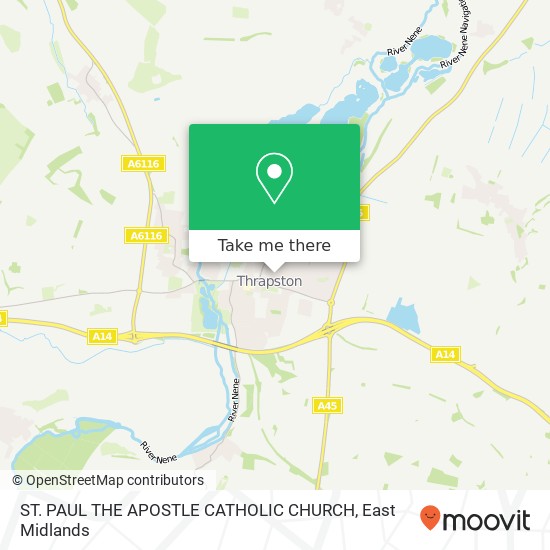 ST. PAUL THE APOSTLE CATHOLIC CHURCH map