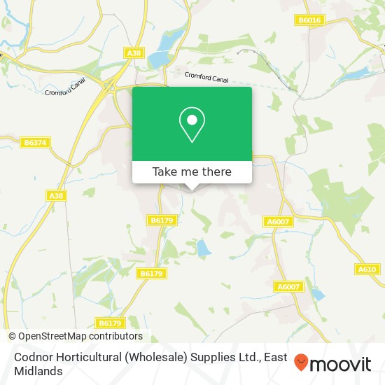 Codnor Horticultural (Wholesale) Supplies Ltd. map