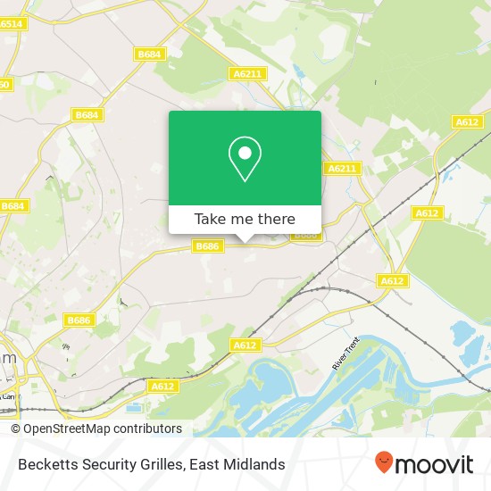 Becketts Security Grilles map