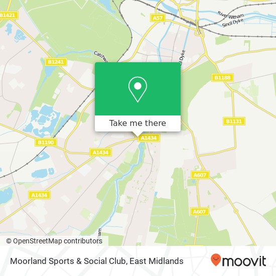 Moorland Sports & Social Club map