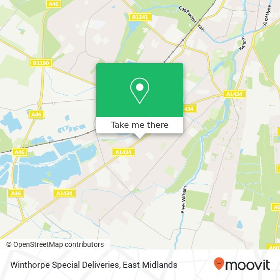 Winthorpe Special Deliveries map