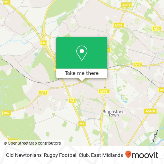 Old Newtonians' Rugby Football Club map