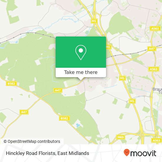 Hinckley Road Florists map