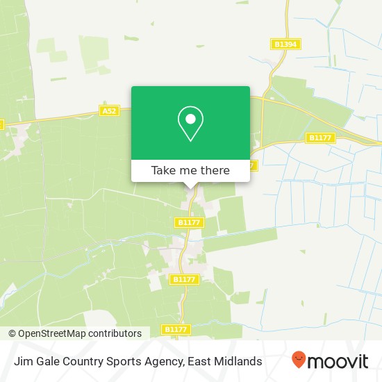 Jim Gale Country Sports Agency map