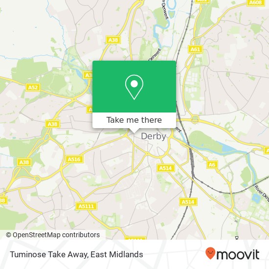 Tuminose Take Away map