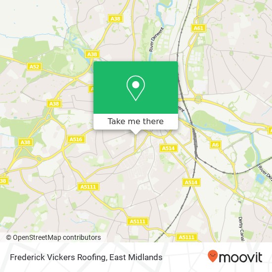 Frederick Vickers Roofing map