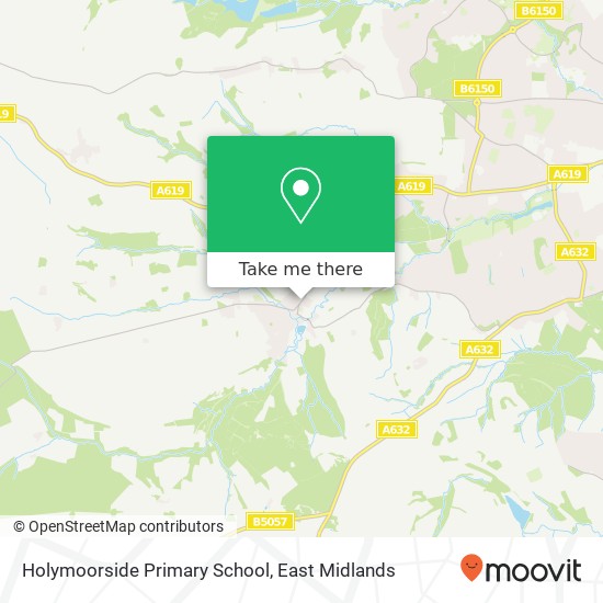 Holymoorside Primary School map
