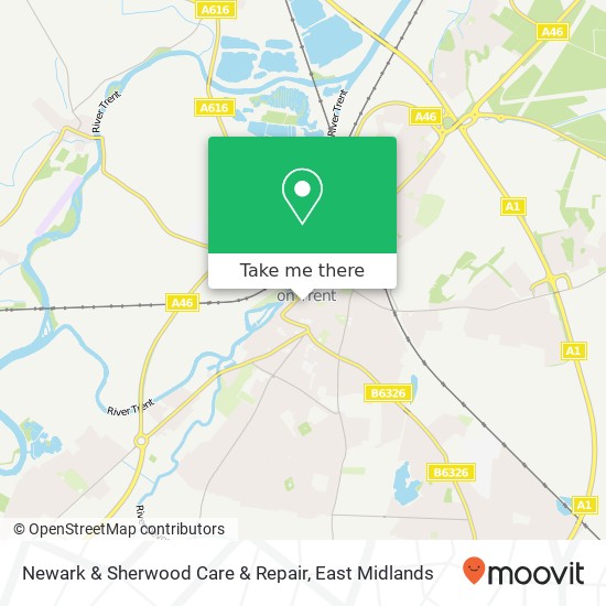 Newark & Sherwood Care & Repair map
