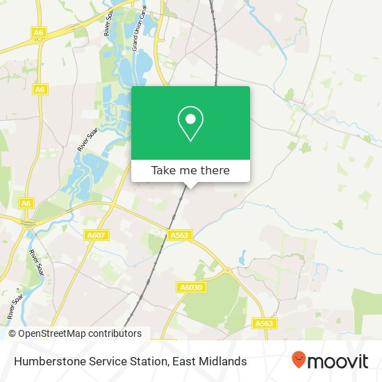 Humberstone Service Station map