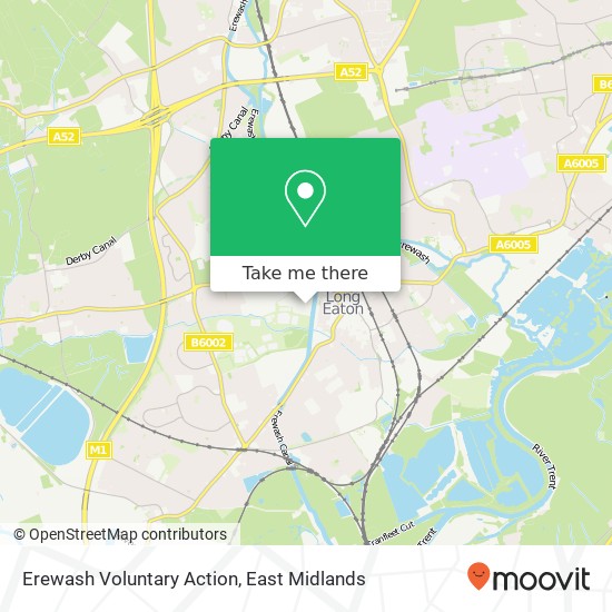 Erewash Voluntary Action map