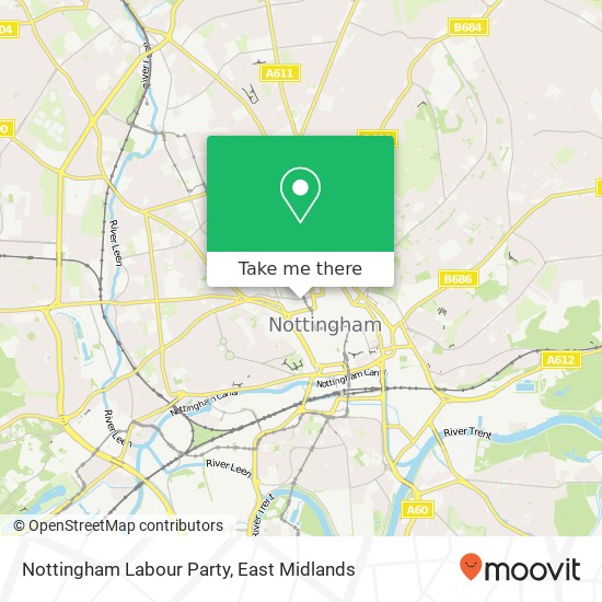 Nottingham Labour Party map