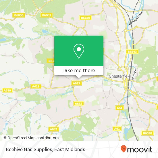 Beehive Gas Supplies map
