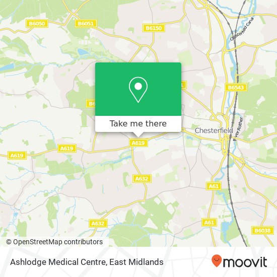 Ashlodge Medical Centre map