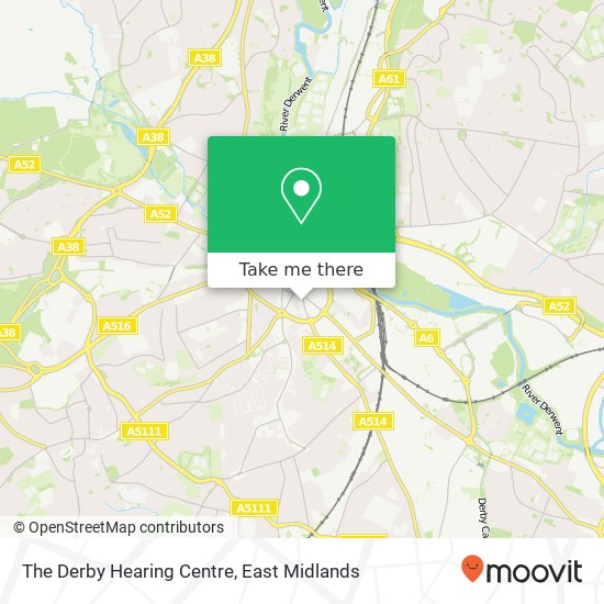 The Derby Hearing Centre map