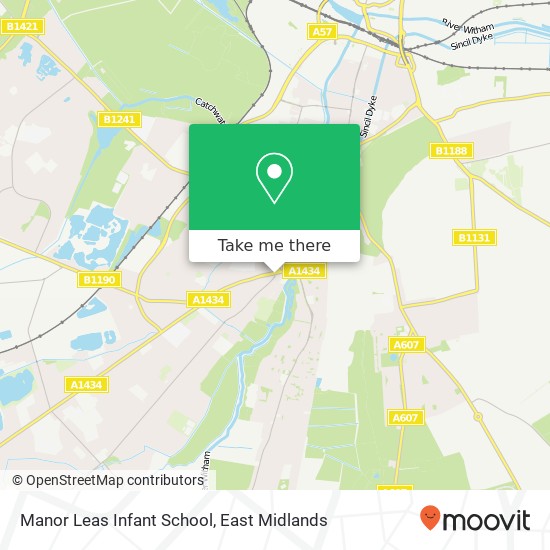 Manor Leas Infant School map