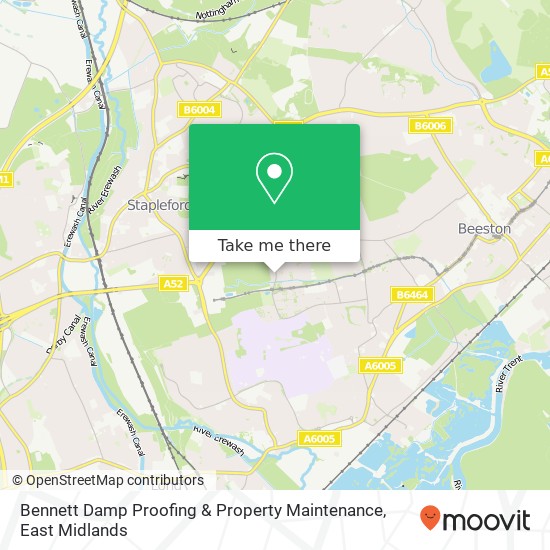 Bennett Damp Proofing & Property Maintenance map