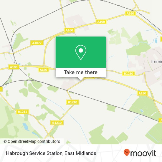 Habrough Service Station map