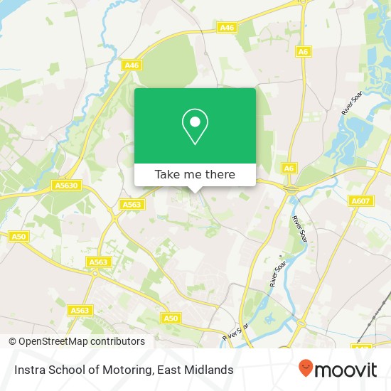 Instra School of Motoring map