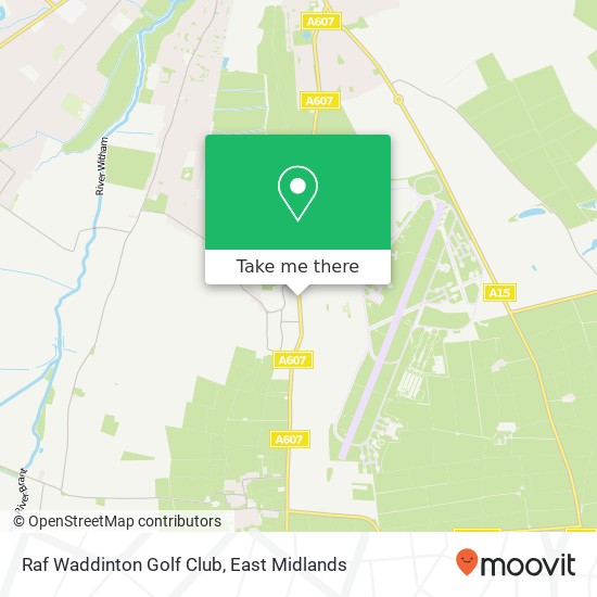 Raf Waddinton Golf Club map