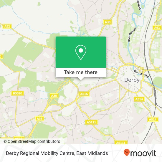 Derby Regional Mobility Centre map